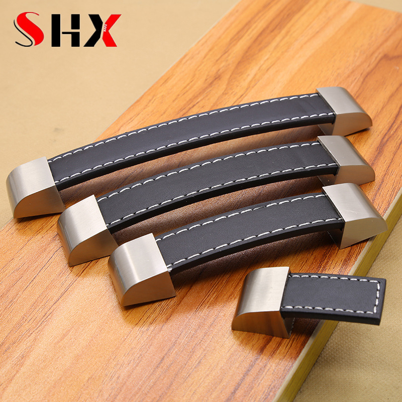 Leatherwork Hardware - Современные высококачественные кожаные ручки-кнопки для мебели,