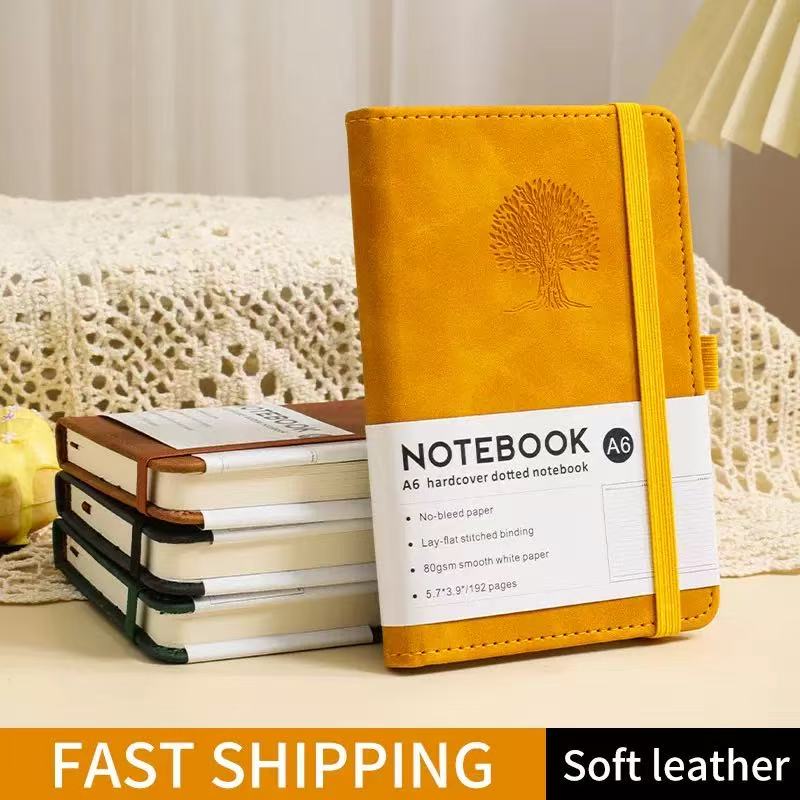 Leather Work Diary - Портативный блокнот формата А6, журнал из