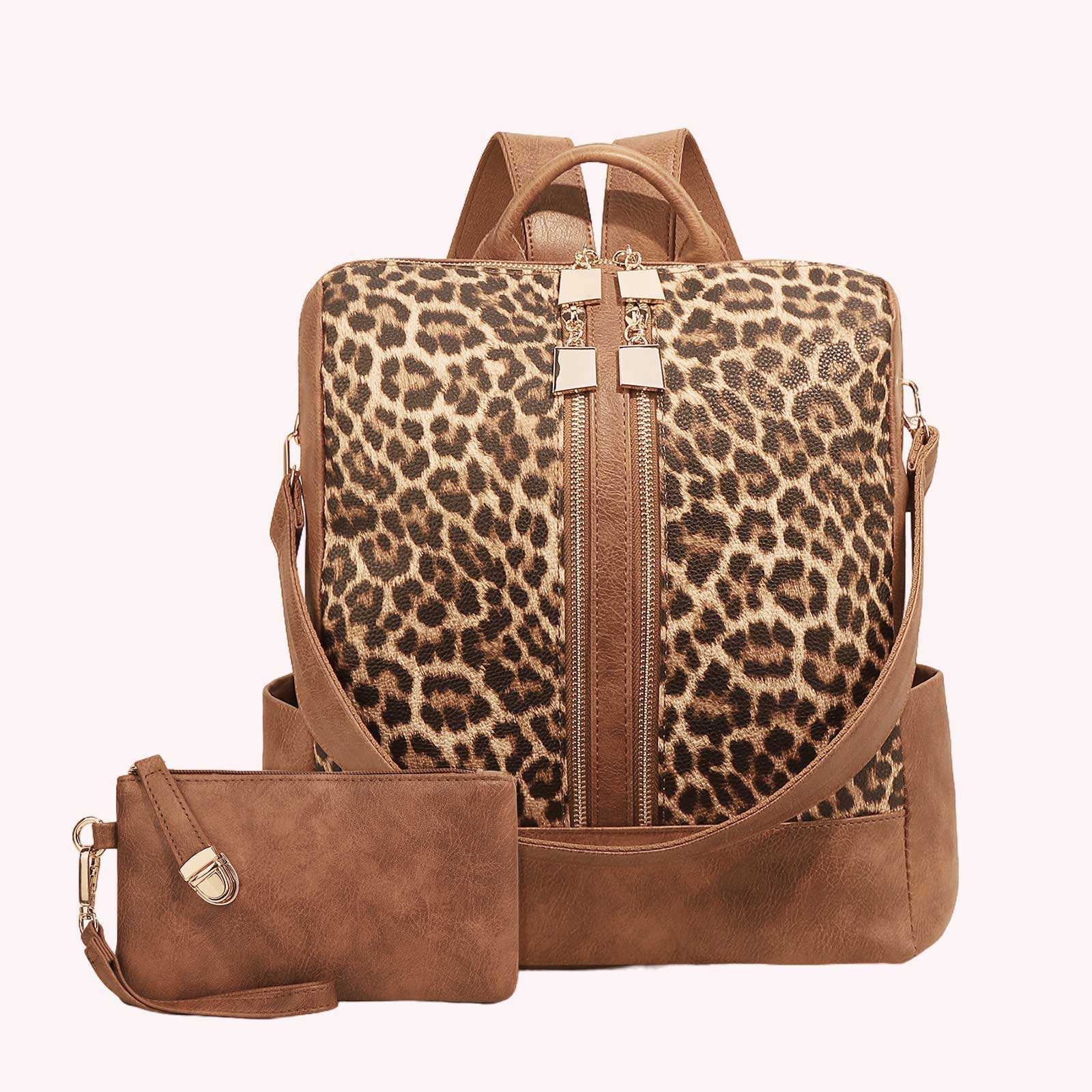 Женский рюкзак-сумка с леопард – обзор и цена Leather Work Womens Backpack