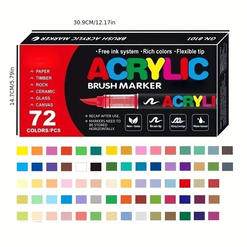 Набор акриловых маркеров-кисте – обзор и цена Copic Marker Classic