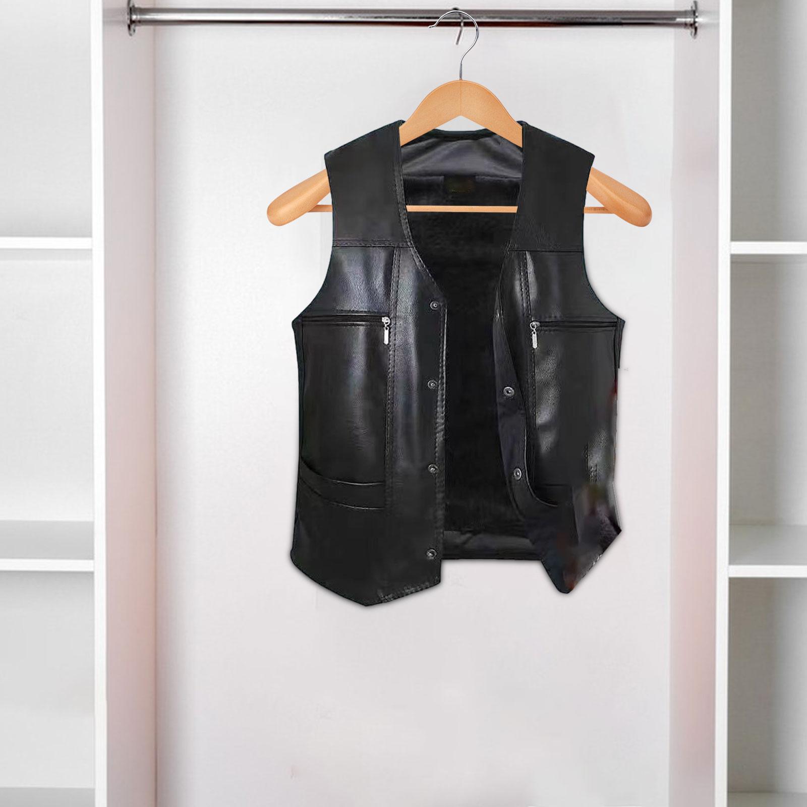 Зимний теплый мужской жилет из – обзор и цена Leather Work Vest For Men