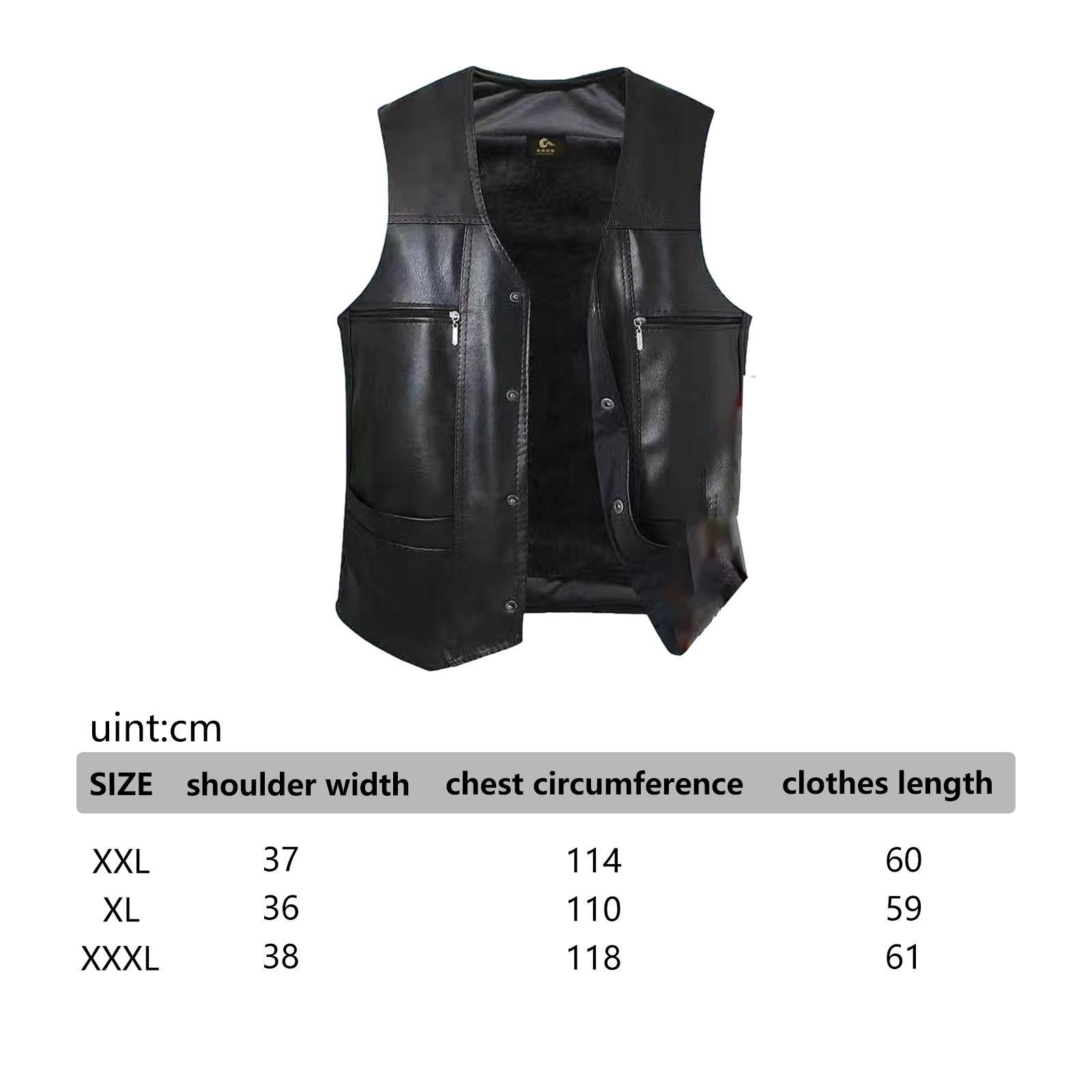 Зимний теплый мужской жилет из – обзор и цена Leather Work Vest For Men